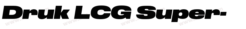 Druk LCG Super字体转换